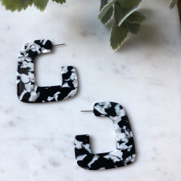 Jewelry - The Emery - Acrylic Geometric Hoops